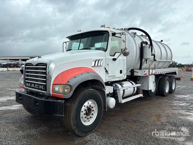 2012 Mack GU713 8x4 Vacuum Tanker Truck