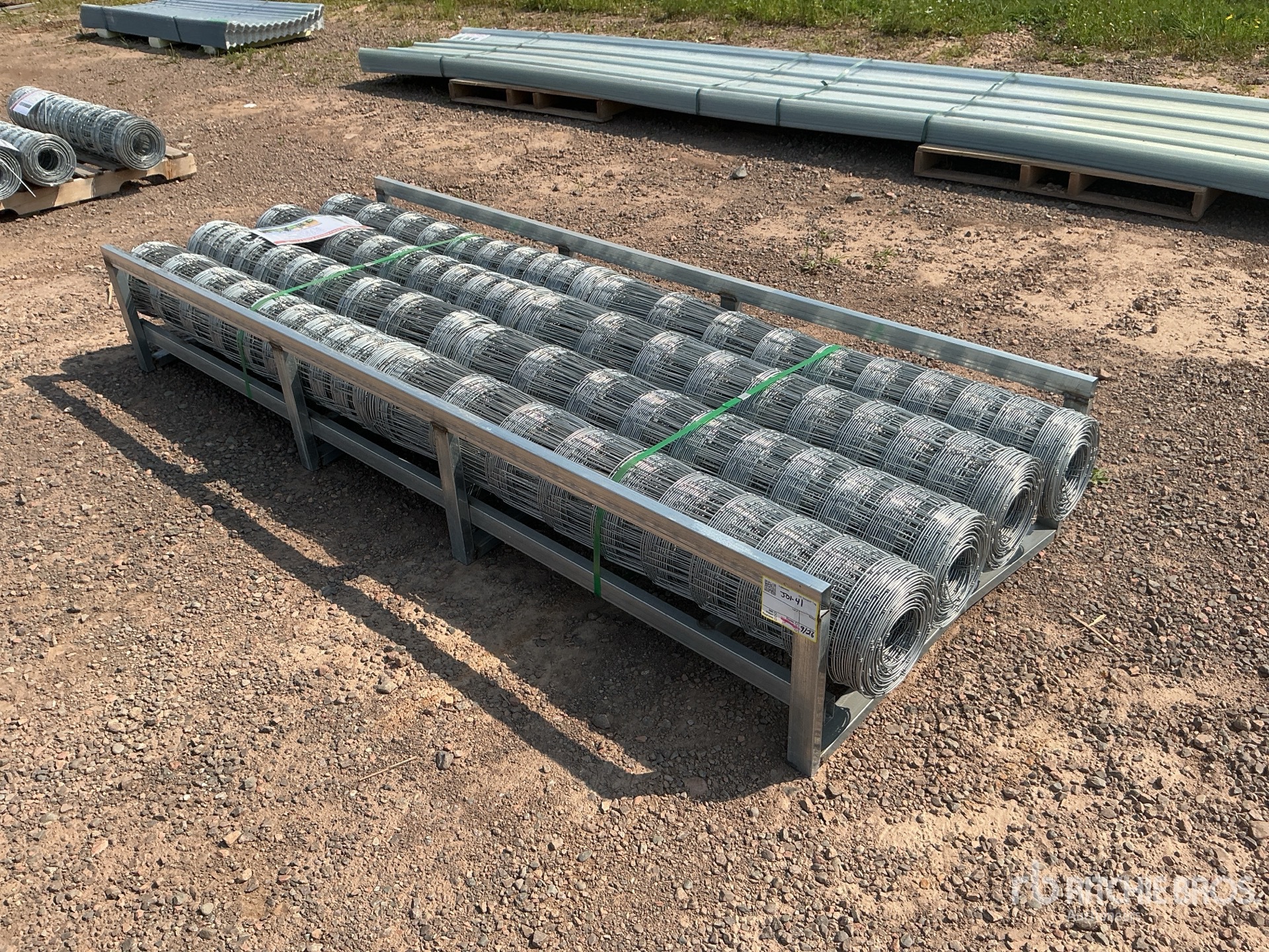 Quantity of (8) 164 ft x 3 ft 9 in Galvanized Hot-Dip Field Fencing (Unused)