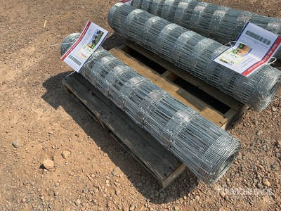 164 ft x 3 ft 9 in Galvanized Hot-Dip Field Fencing (Unused)