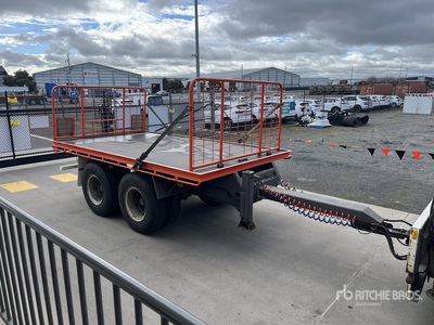 1987 Mcdonald Bogie/A Flatbed Trailer