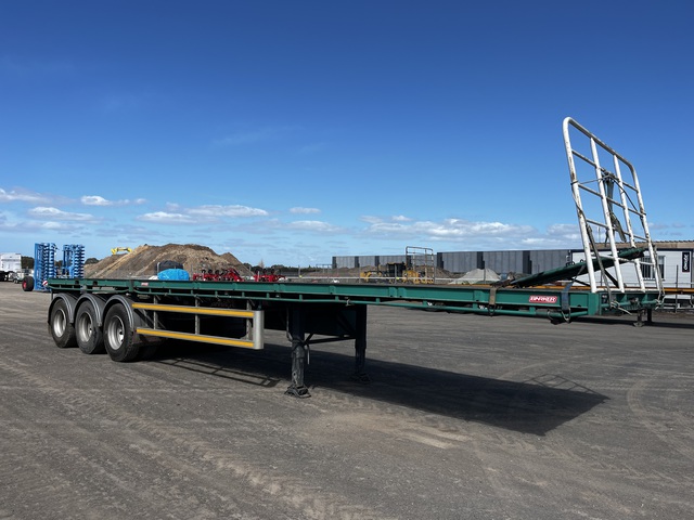 2018 Barker 7.4 m Tri/A B-Double Lead Flatbed Trailer