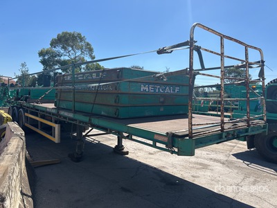 2006 Barker 7.4 m Tri/A B-Double Lead Flatbed Trailer