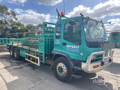2005 Isuzu FVZ 6x4 Extended Cab Flatbed Truck