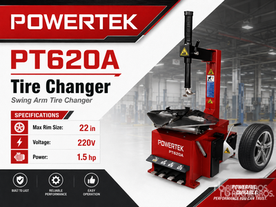 2026 Powertek PT620A Tire Changer (Unused)