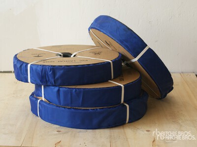 Quantity of (4) 2026 Powertek 2"-300FT PVC Layflat Water Hose (Unused)
