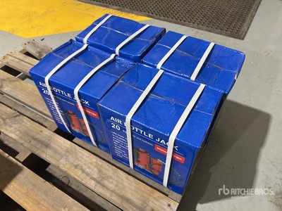 2026 Powertek 20T lifter Qty(4) 20 Ton Air Bottle Jack (Unused)