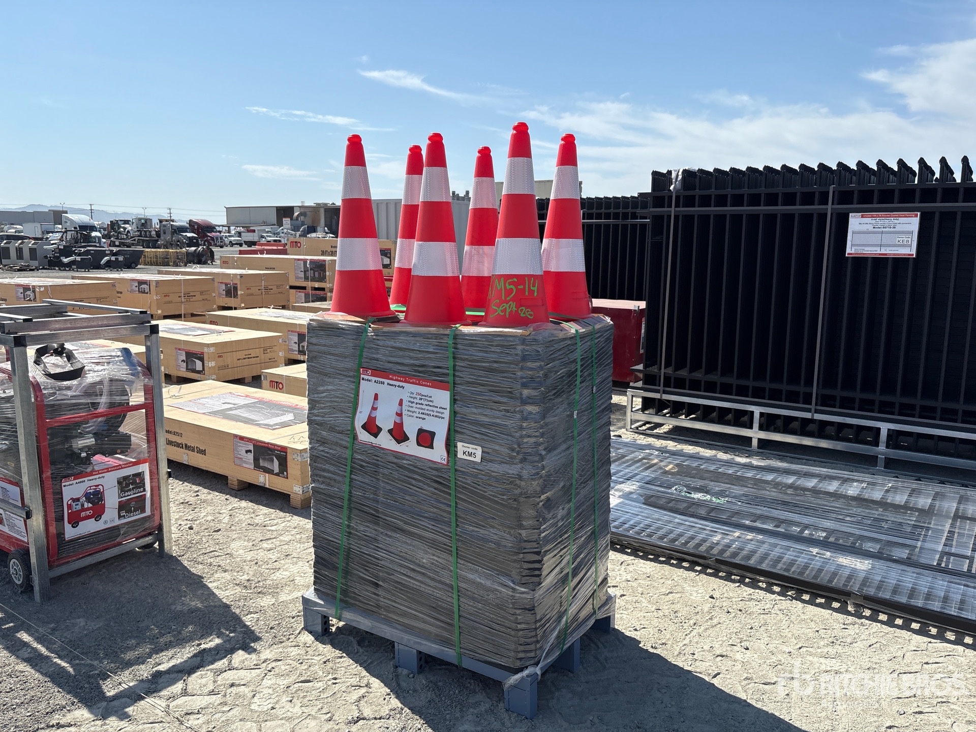 Quantity of (250) 2026 MTO A2250 Traffic Cones (Unused)