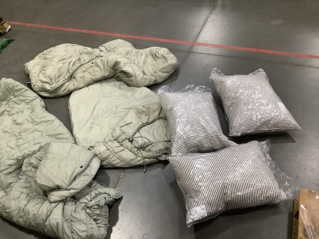 (30) Sleeping Bags & (30) Feather Bed Pillows