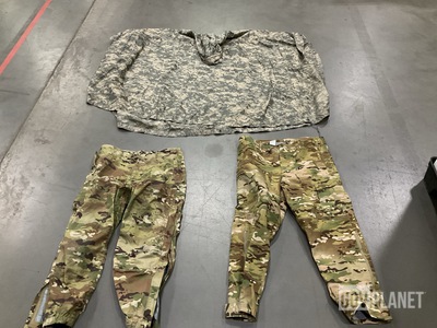 (7) Pair of Extreme Cold Weather Trousers, (18) Ponchos & Assorted Items