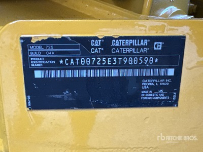2022 Cat 725 Wywrotka przegubowa
