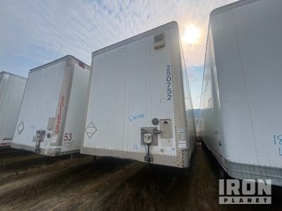 2012 Wabash DVCVHPC 53 ft x 102 in T/A Van Trailer