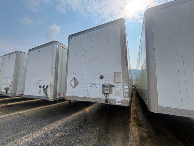2005 Wabash DVCVHPC 53 ft x 102 in T/A Van Trailer