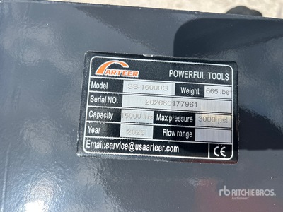 2026 ARTEER SS-15000G 15000 lb Skid Steer Logging Winch (Unused)
