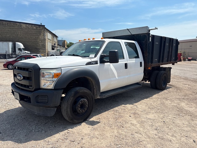 2016 Ford F-450 XL 4x2 Crew Cab Flatbed Dump Truck