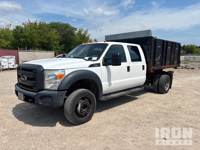 2016 Ford F-450 XL 4x2 Crew Cab Flatbed Dump Truck