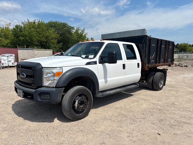2016 Ford F-450 XL 4x2 Crew Cab Flatbed Dump Truck