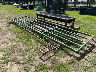 Quantity of (2) 16 ft x 4 ft Steel Swing Gate Livestock Gate