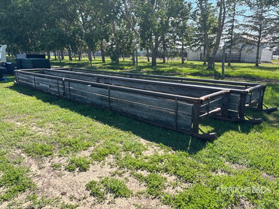 Quantity of (2) 30 ft Bunk Livestock Feeder