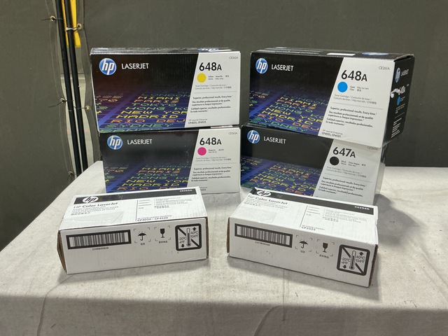 Lot of Assorted HP Toner Cartridges