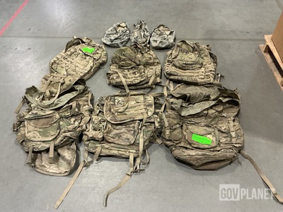 (3) MOLLE 4000 Rucksacks, (7) Medium Rucksack Packs & Assorted Items