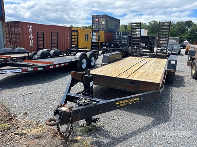 2014 Pequea 1018SST 18 ft T/A Remolque Portamaquinaria
