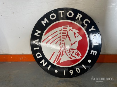 Indian Dealership Porcelain Sign Sport Bike