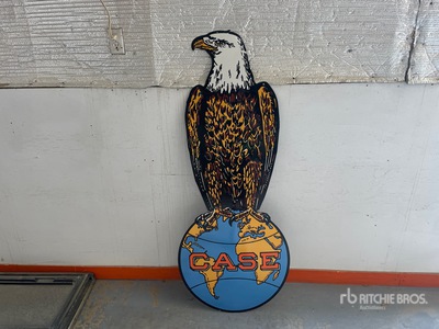 Case Eagle 5 ft Porcelain Sign