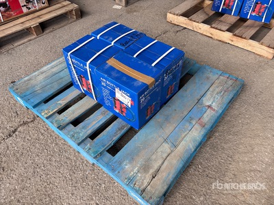 Quantity of (4) 2026 Powertek 20T lifter 20 ton Pneumatic Bottle Wagenheber (Unused)