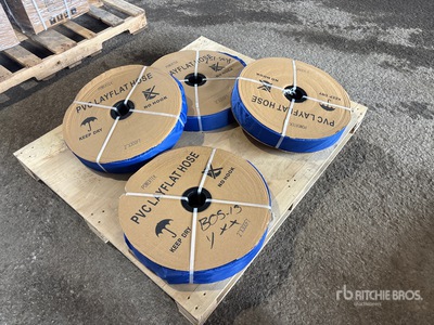Quantity of (4) 2026 Powertek 2"-300FT PVC Layflat Schlauchleitungen (Unused)