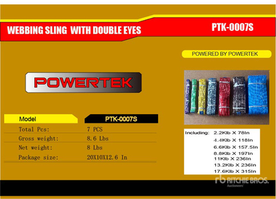 2026 Powertek PTK-0007S Double Eyes Webbing حبال (Unused)