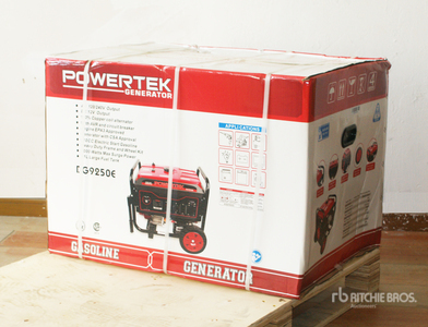 2026 Powertek DG9250E 8 kW Portable Generator Set (Unused)