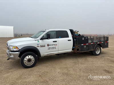 2015 Ram 5500 SLT 4x4 Crew Cab Flatbed Truck