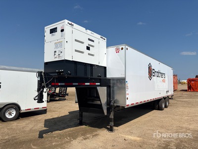 2026 CJay 30 ft T/A Gooseneck Mud Mixing مقطورة ذو كبينة مغلقة