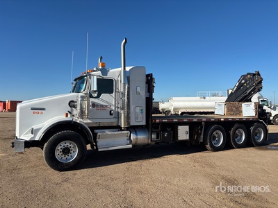 2014 Hiab 211EP-5 HIDUO 6900 kg Knuckle Boom on 2015 Kenworth T800 8x6 Sleeper Camión Grúa