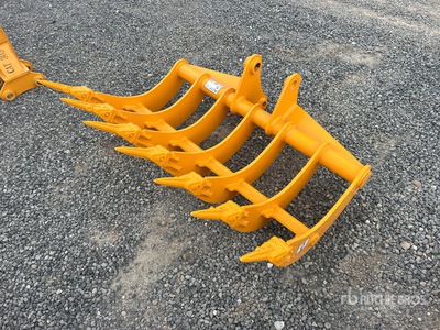 GIYI 48 in Excavator Rake - Fits Cat 307 (Unused)
