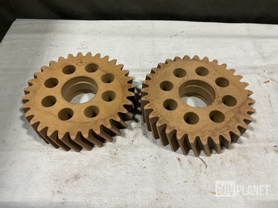 (2) Hagglunds 2874141-001 Worm Wheel Gears
