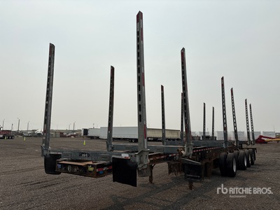 2015 Deloupe 50 ft Quad/A Hayrack Log Trailer