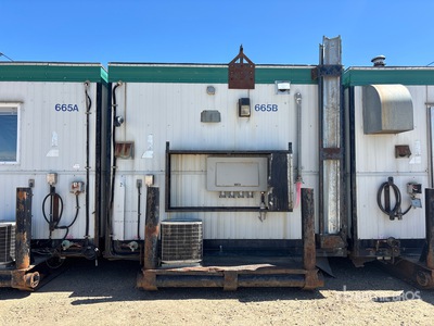 2001 Atco 54 ft x 12 ft Skid-Mounted Washcar Mobile Camp