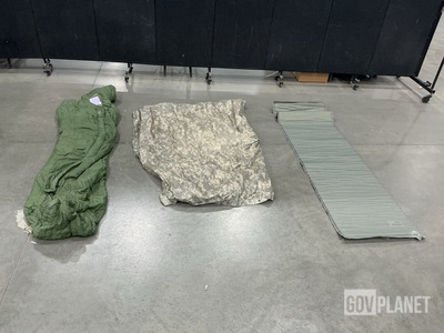 (10) Sleeping Bags, (22) Self-Inflating Sleeping Mats & Assorted Items