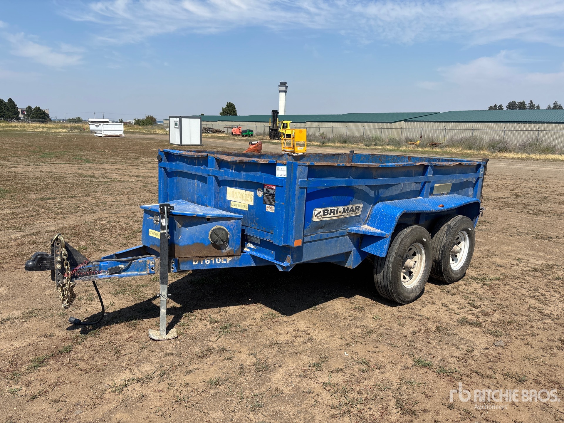 2018 Bri-Mar 10 ft T/A Dump Utility Trailer