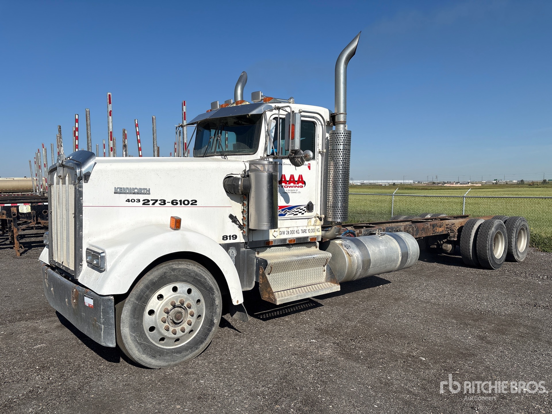 1993 Kenworth W900 6x4 Cab and Chassis