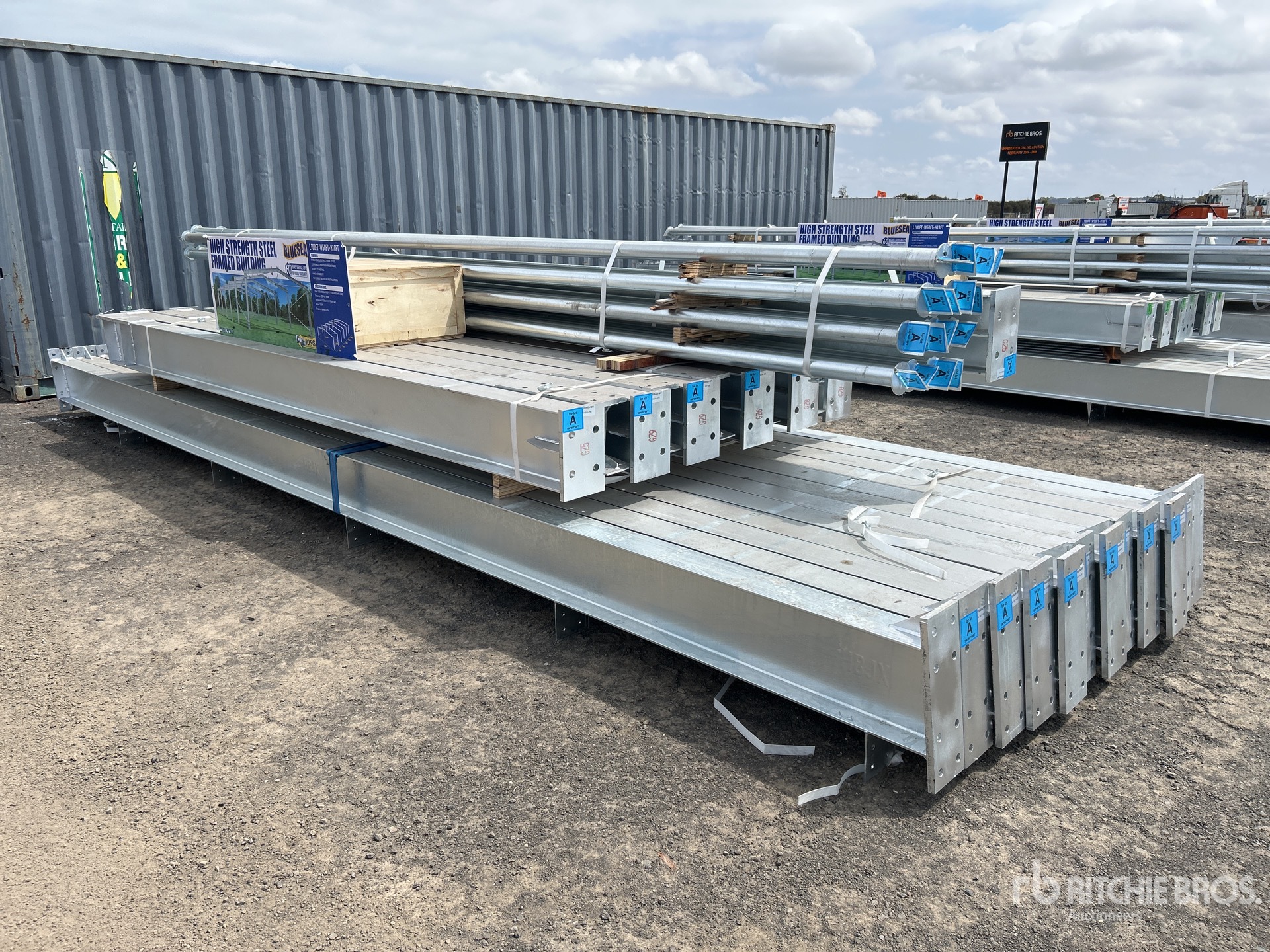 2026 BLUESEA L100FT x W50 FTx H18FT Steel Frame Only Storage Building (Unused)