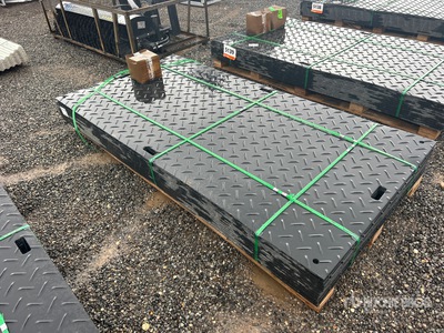 Quantity of (12) SKLP SK-LJB12 Polyethylene Sheet Ground Protection Mats (Unused)