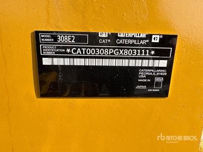 2022 Cat 308 CR Tracked Excavator