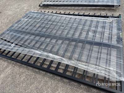 2026 SKLP SK-HLM20 20 ft x 6 ft Wrought Iron Bi-Parting Portail d'entrée (Unused)