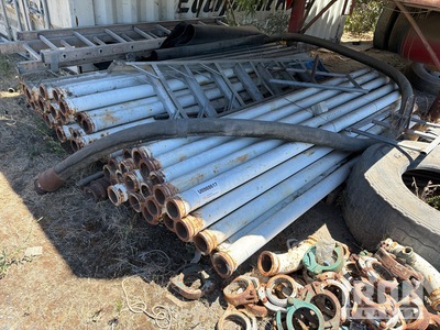 Quantity of (62) Pallets of Schwing 500 series parts 3'' Pipe for Schwing Concrete 500 series Pump. Pièces diverses