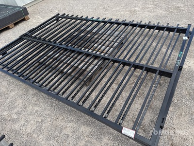 2026 SKLP SK-HLM20 20 ft x 6 ft Wrought Iron Bi-Parting ドライブウェイ ゲート (Unused)