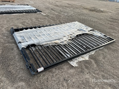 2026 SKLP SK-HLM20 20 ft Wrought Iron Bi-Parting Puerta de entrada (Unused)