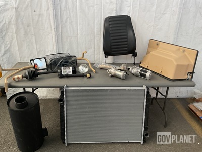 (1) Vehicular Seat Back Cushion, (1) Engine Compartment Hood & Assorted Items