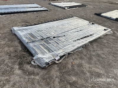 2026 SKLP SK-HLM20 20 ft Wrought Iron Bi-Parting Puerta de entrada (Unused)